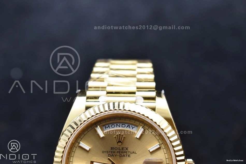 Stick 1:1 Gold Dial Day ARF Best 668 President VR3255 YG On (Gain Weight) Date 228238 Resilient 40 Bracelet Edition 0130